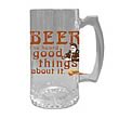 Cheers Norm Peterson Glass Stein